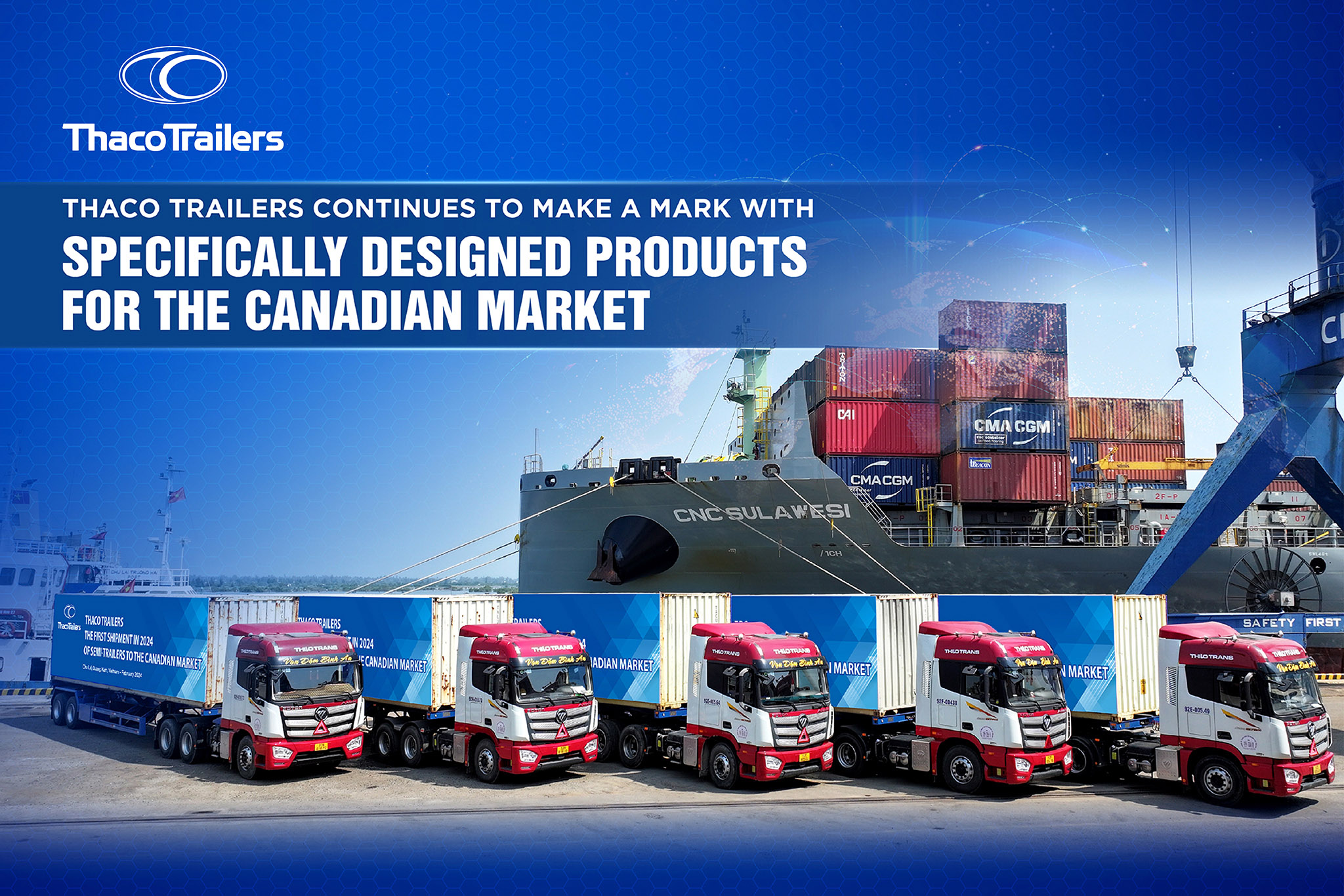 THACO TRAILERS GHI DẤU ẤN VỚI SẢN PHẨM CHUYÊN BIỆT CANADA