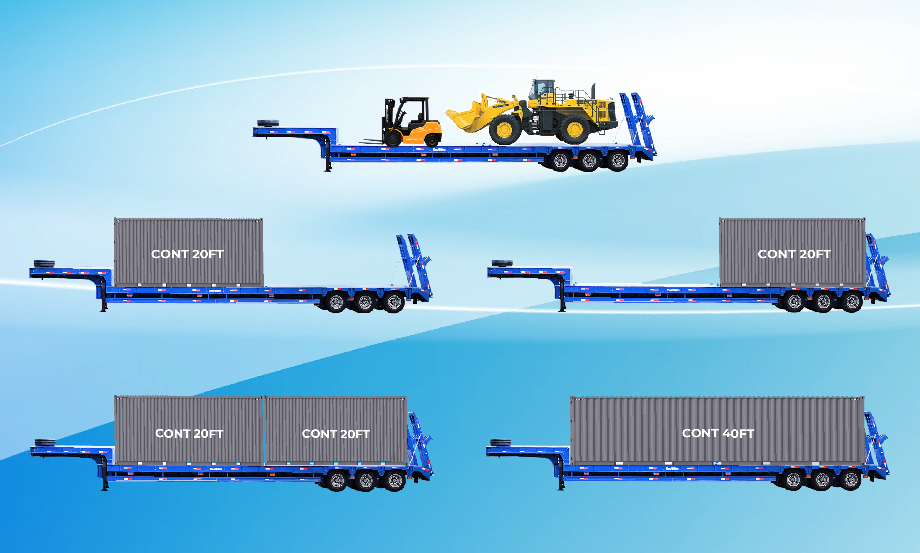 Moóc đảm bảo vận hành ổn định và an toàn trên các tuyến đường nhỏ và kho xưởng Moóc đảm bảo vận hành ổn định và an toàn trên các tuyến đường nhỏ và kho xưởng