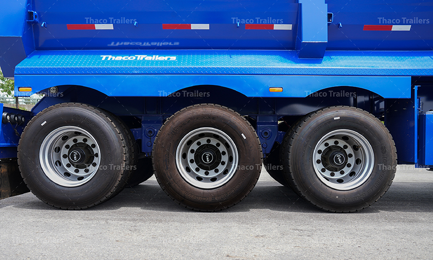 Cụm trục và lốp hỗ trợ giảm chi phí vận hành.