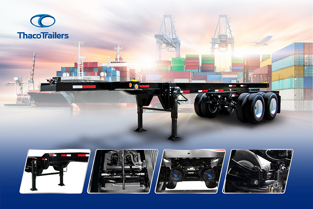 Thaco Trailers - Top manufacturer of high-quality 20ft container chassis