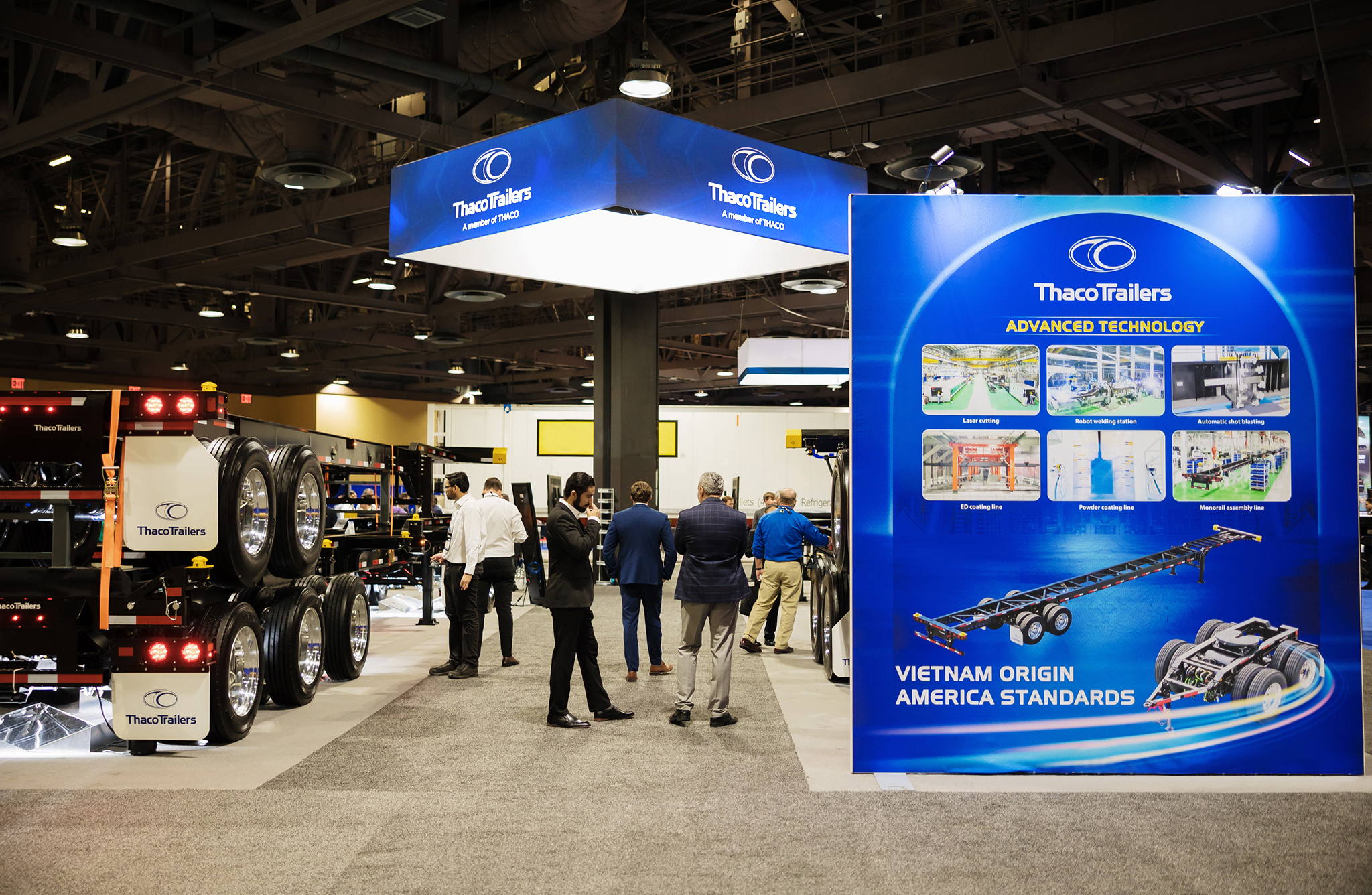 Thaco Trailers’ booth at the IANA Intermodal Expo 2024 attracted many visitors 