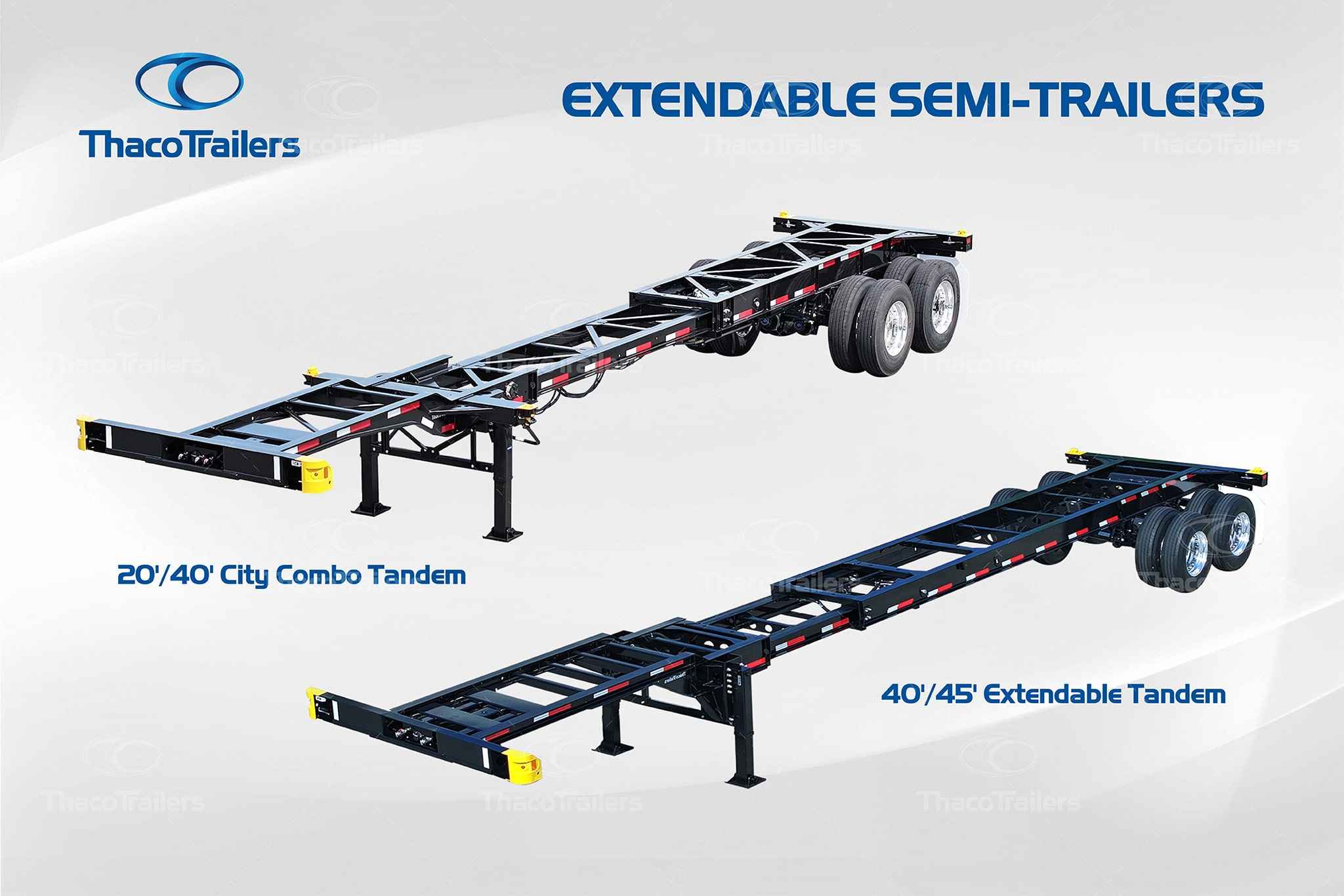 Thaco Trailers's extendable semi-trailer