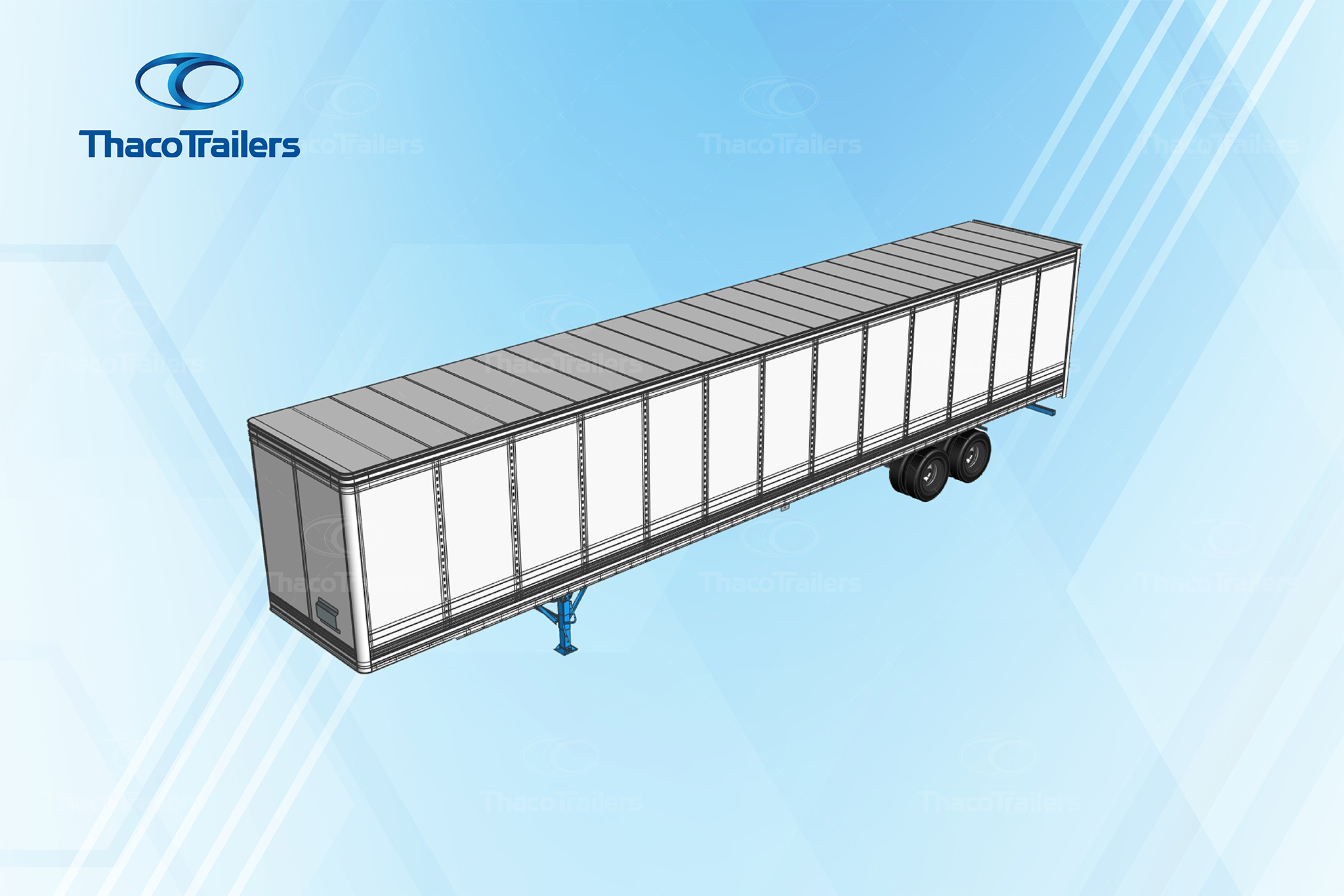 What is a dry van trailer?