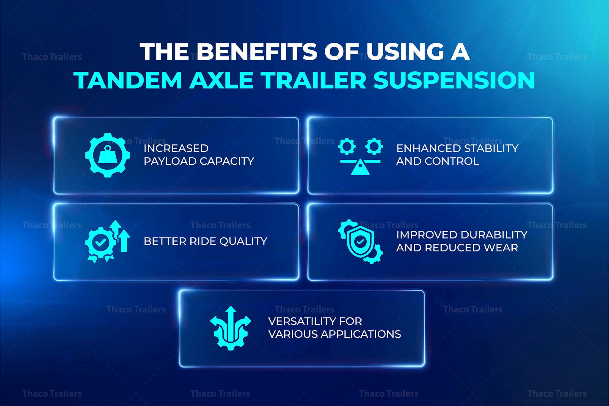tandem axle trailer suspension 3