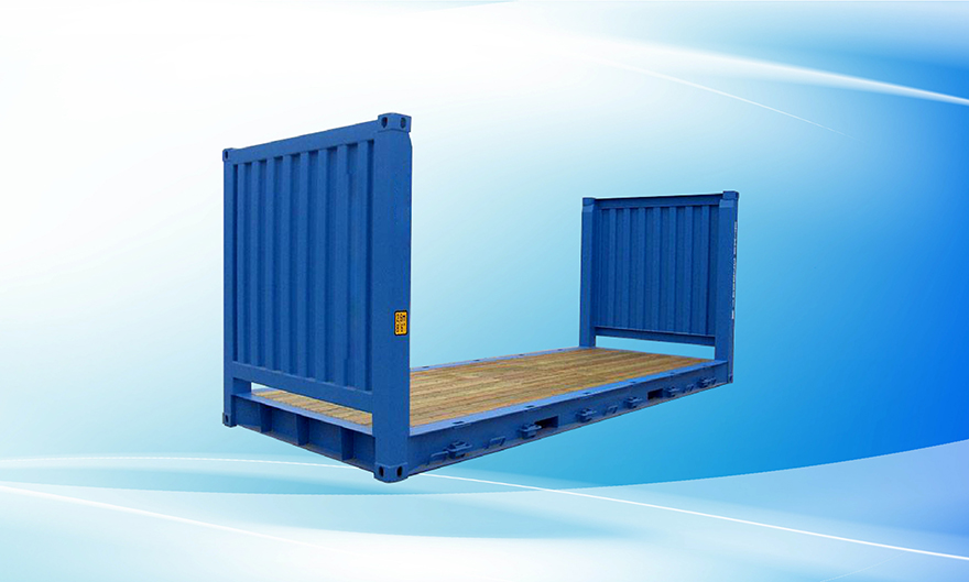 Container 20 feet Flat Rack thiết kế mở, dễ dàng bốc xếp hàng quá khổ và siêu trọng Kích thước 20ft container Flat Rack với thiết kế mở, phù hợp vận chuyển hàng quá khổ