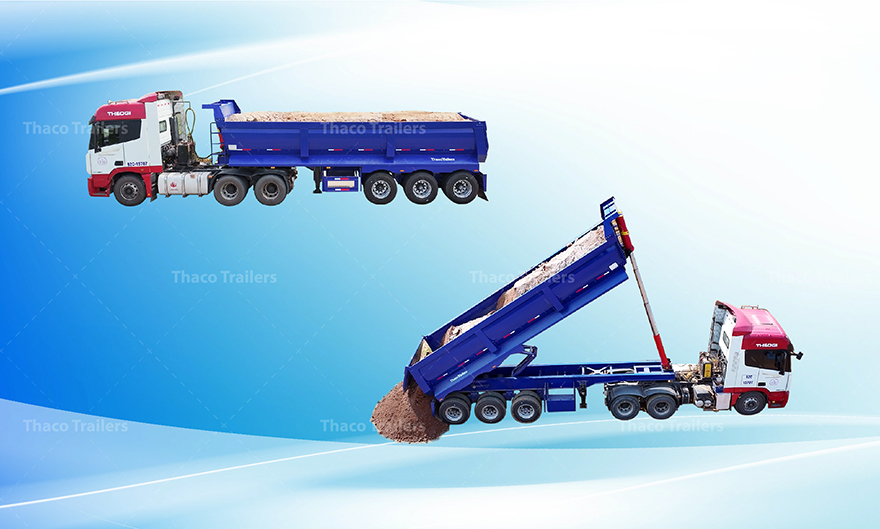 Sơ mi rơ moóc ben vận hành hiệu quả trong các ngành kinh tế chủ lực hiện nay Sơ mi rơ moóc ben vận hành hiệu quả trong các ngành kinh tế chủ lực hiện nay