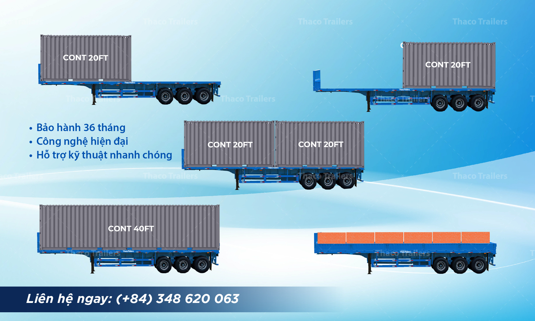 Thaco Trailers cung cấp dịch vụ kỹ thuật nhanh chóng và chuyên nghiệp Thaco Trailersd cung cấp ịch vụ kỹ thuật nhanh chóng, chuyên nghiệp, đảm bảo vận hành ổn định.