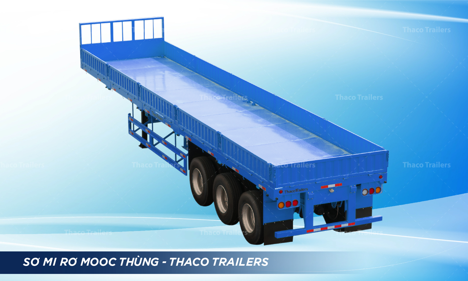 Sơ mi rơ moóc thùng Thaco Trailers Sơ mi rơ moóc thùng chuyên chở hàng hóa rời