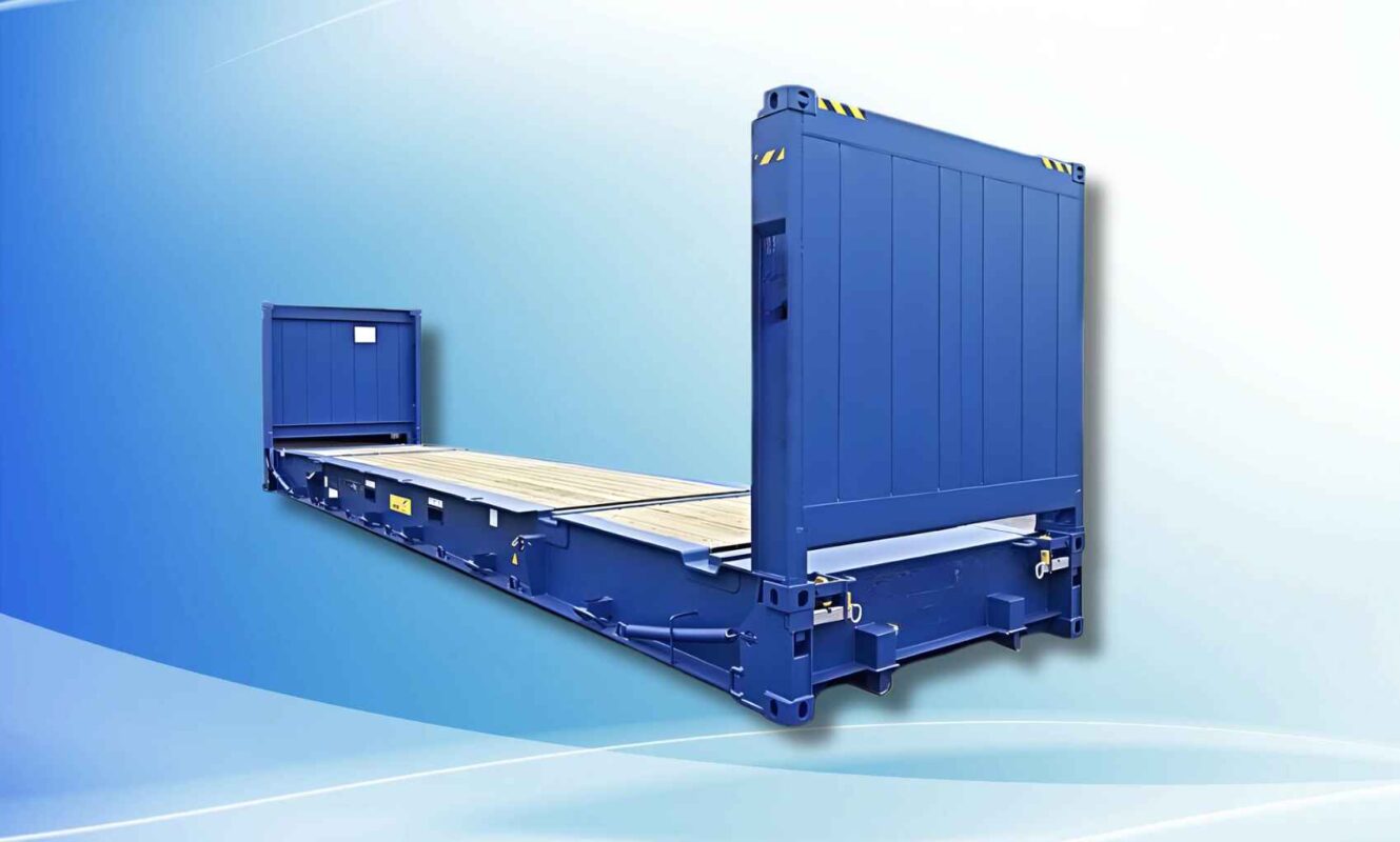 Container flat rack là gì? Kích thước, ưu điểm và ứng dụng