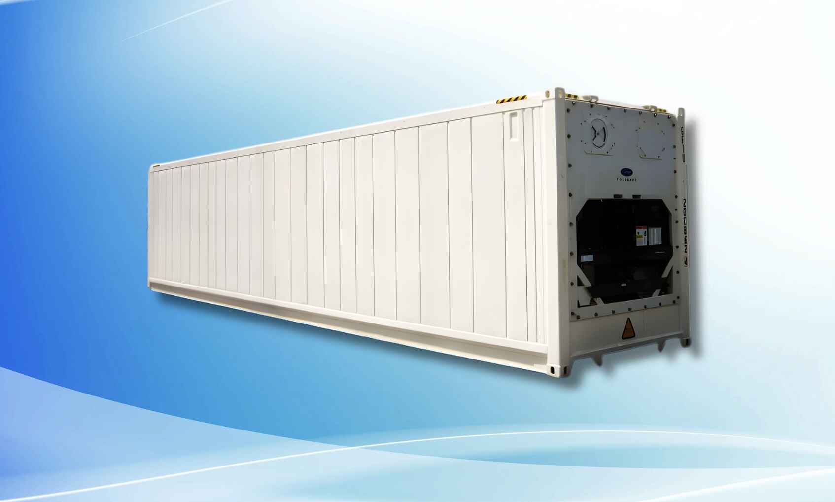 Container lạnh là container chuyên dụng có hệ thống làm lạnh, duy tri nhiệt độ ổn định Container lạnh là container chuyên dụng có hệ thống làm lạnh, duy tri nhiệt độ ổn định.