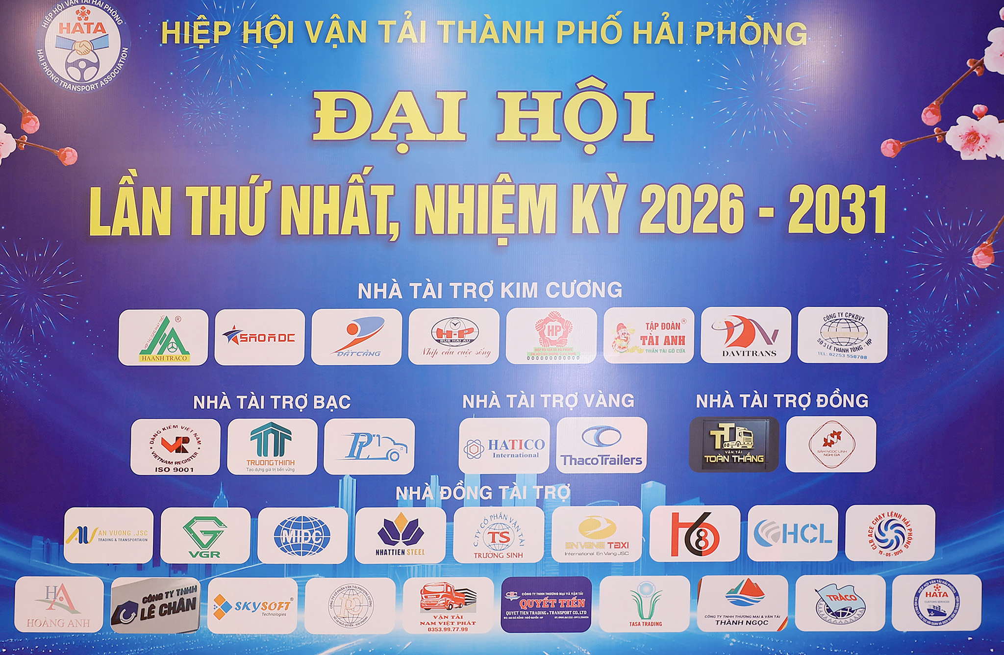 Các nhà tài trợ Đại hội Hiệp hội Vận tải TP. Hải Phòng