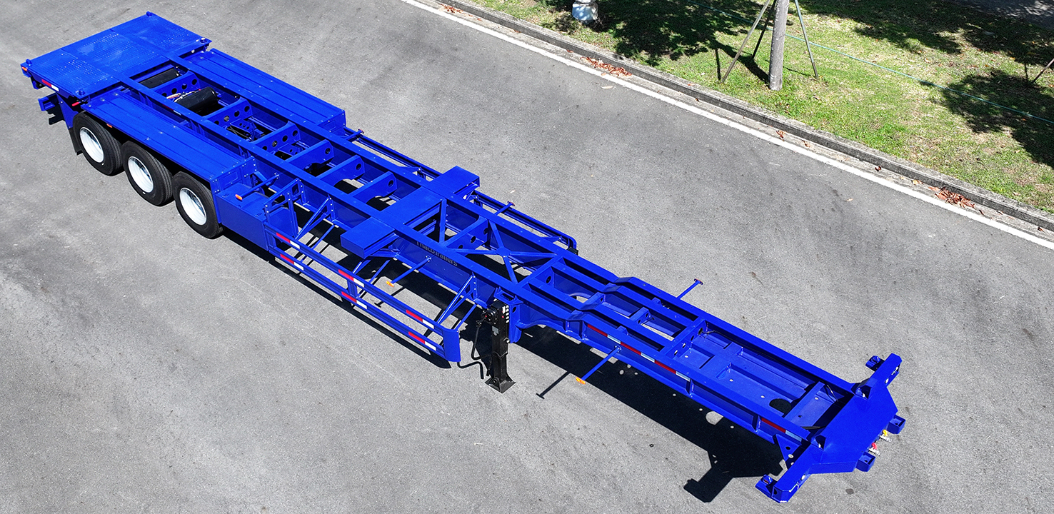 TỔNG QUAN Sơ mi rơ moóc Xương cổ cò Thaco Trailers 45' 3 trục 6 khóa (14,3m) 2